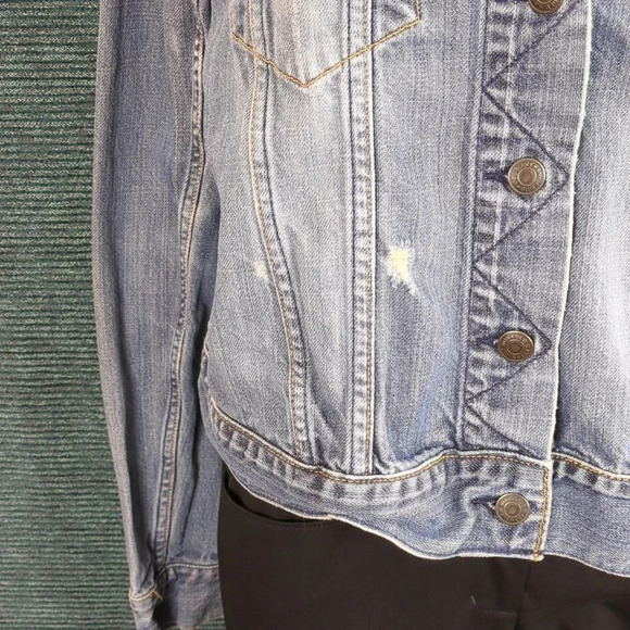 For Kitty Rescue!  Old Navy Youth Distressed Denim Jacket - Picture 2 of 16
